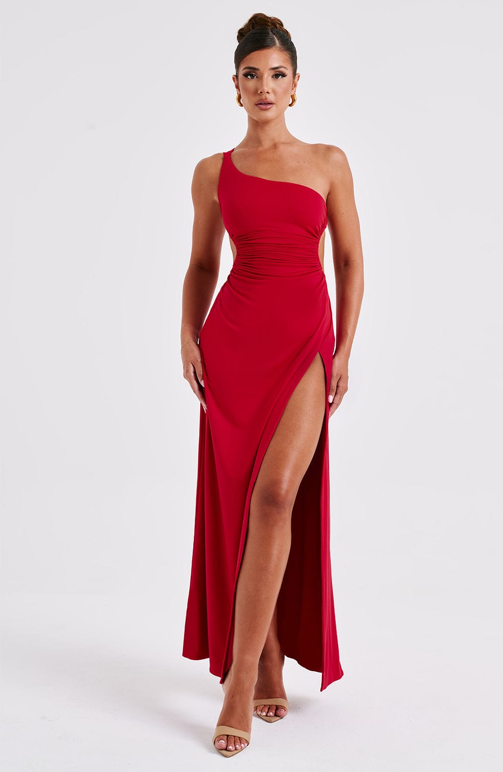 Vestido maxi mujer de encaje con espalda descubierta fiesta