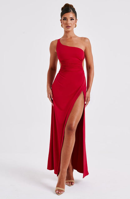 Vestido maxi mujer de encaje con espalda descubierta fiesta