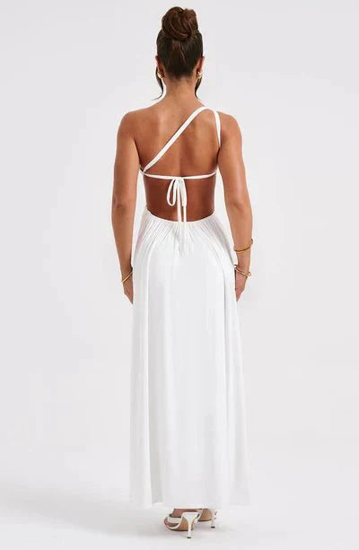 Vestido maxi mujer de encaje con espalda descubierta fiesta