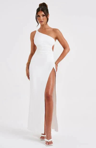 Vestido maxi mujer de encaje con espalda descubierta fiesta