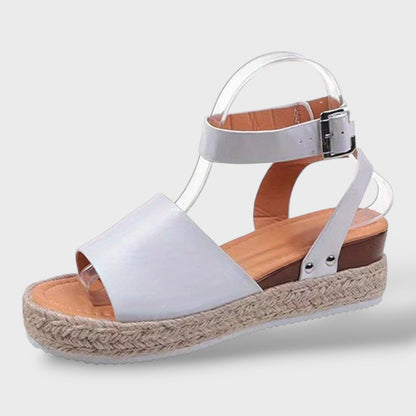 Sandalias Plataforma Mujer con Correa Ajustable