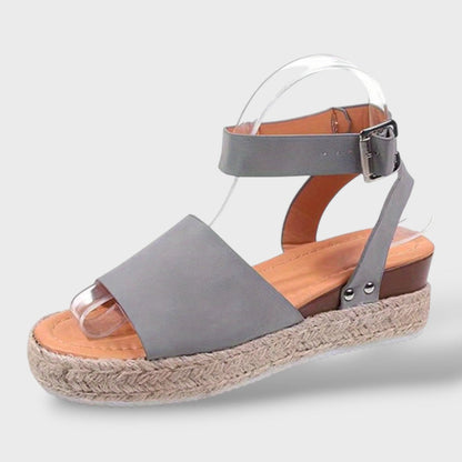 Sandalias Plataforma Mujer con Correa Ajustable