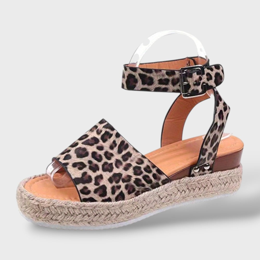 Sandalias Plataforma Mujer con Correa Ajustable