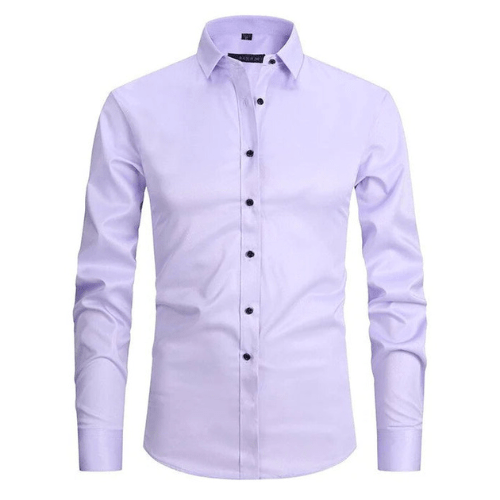 Camisa Hombre Algodón Elástica Sin Arrugas
