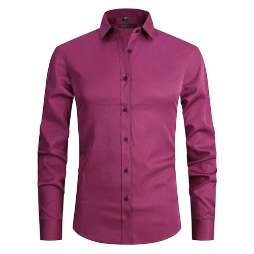 Camisa Hombre Algodón Elástica Sin Arrugas