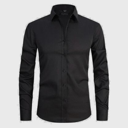 Camisa Hombre Algodón Elástica Sin Arrugas