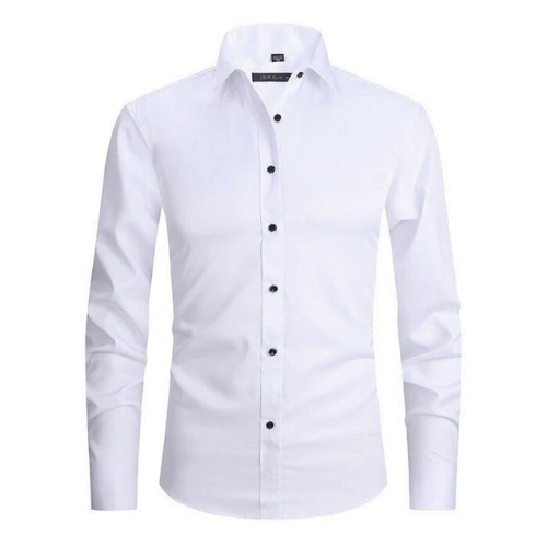 Camisa Hombre Algodón Elástica Sin Arrugas