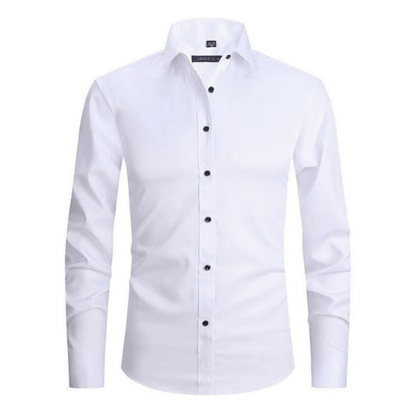 Camisa Hombre Algodón Elástica Sin Arrugas