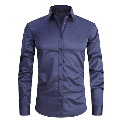 Camisa Hombre Algodón Elástica Sin Arrugas