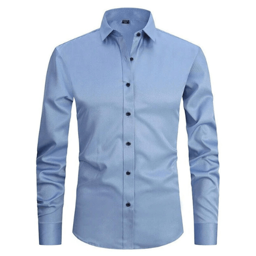 Camisa Hombre Algodón Elástica Sin Arrugas