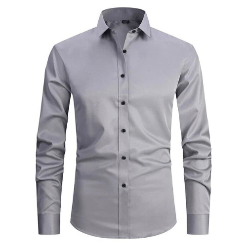 Camisa Hombre Algodón Elástica Sin Arrugas