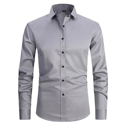 Camisa Hombre Algodón Elástica Sin Arrugas