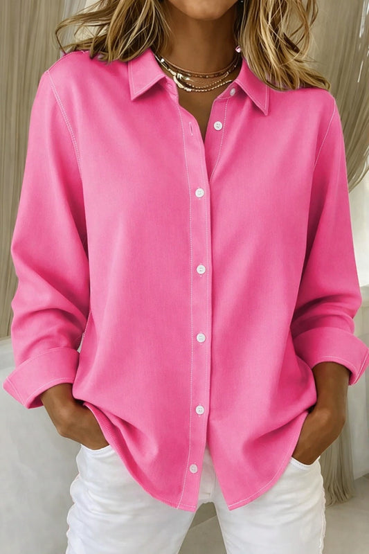Blusa Mujer Casual de Botones Manga Larga - Mavetta