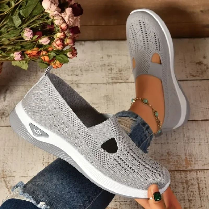 Zapatillas Mujer Sin Cordones Transpirables Suela Acolchada