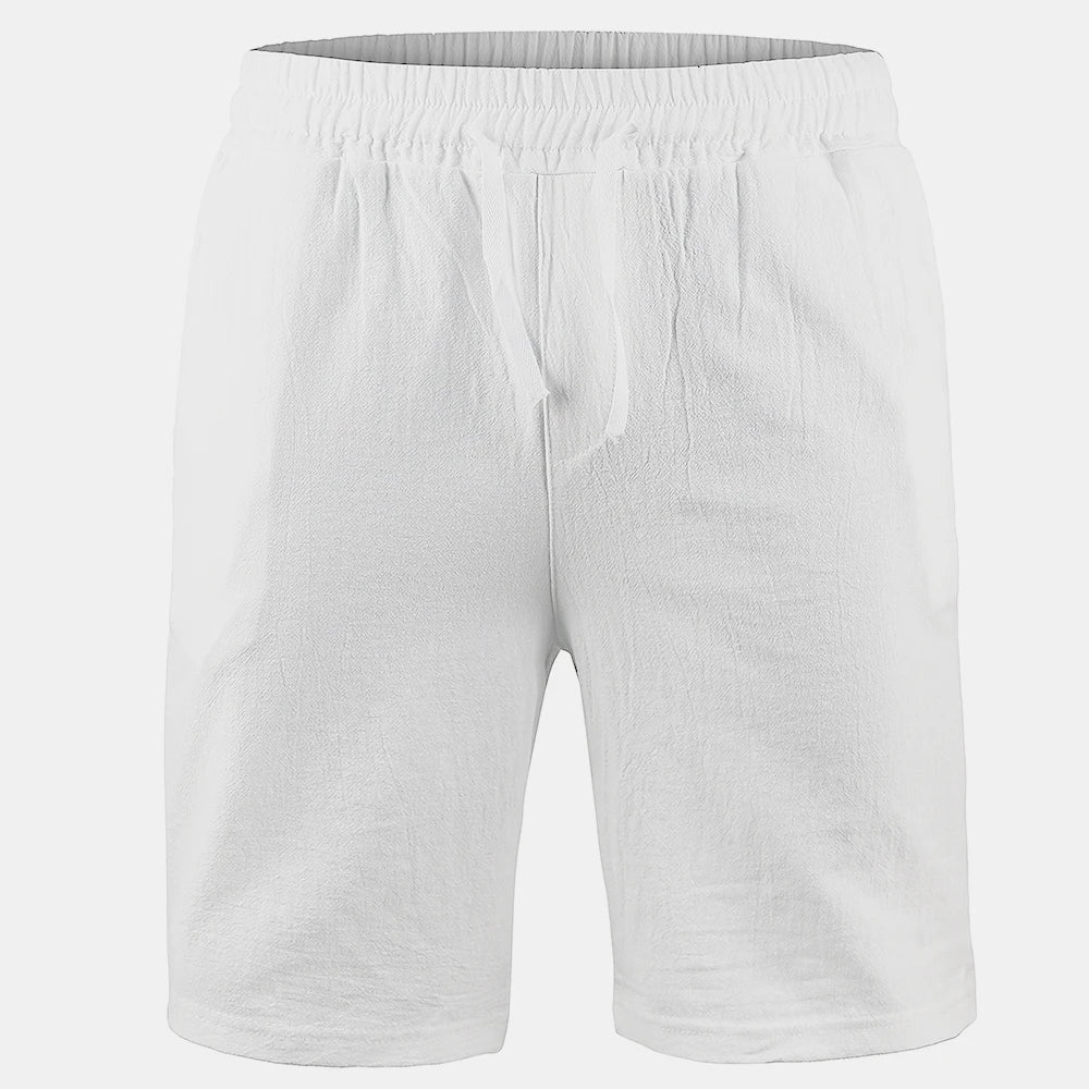 Bermudas Hombre Casual Algodón Cintura Elástica Cordón Ajustable - Mavetta