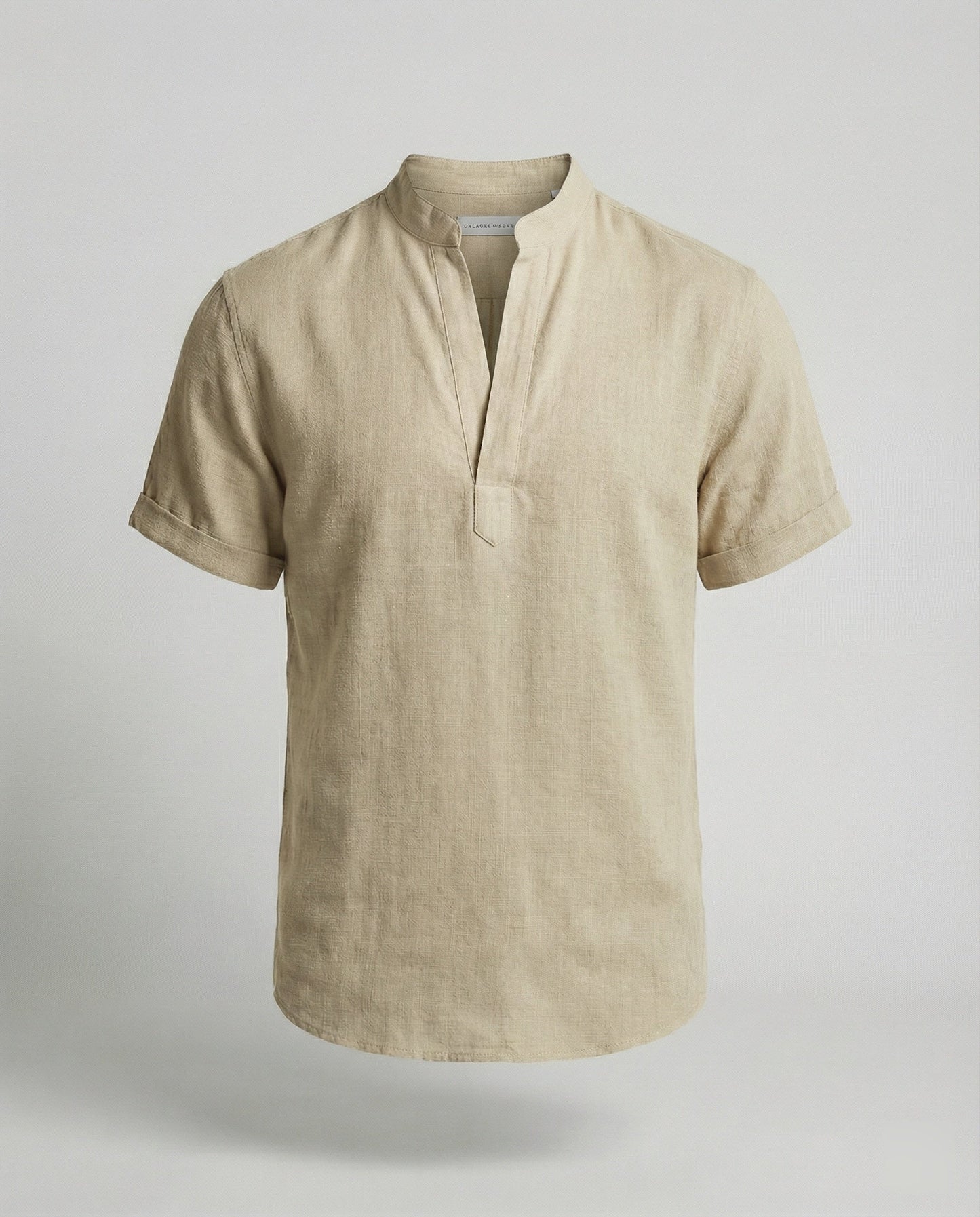 Polo Hombre Manga Corta Cuello Mao