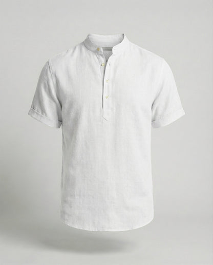 Polo Hombre Manga Corta Cuello Mao