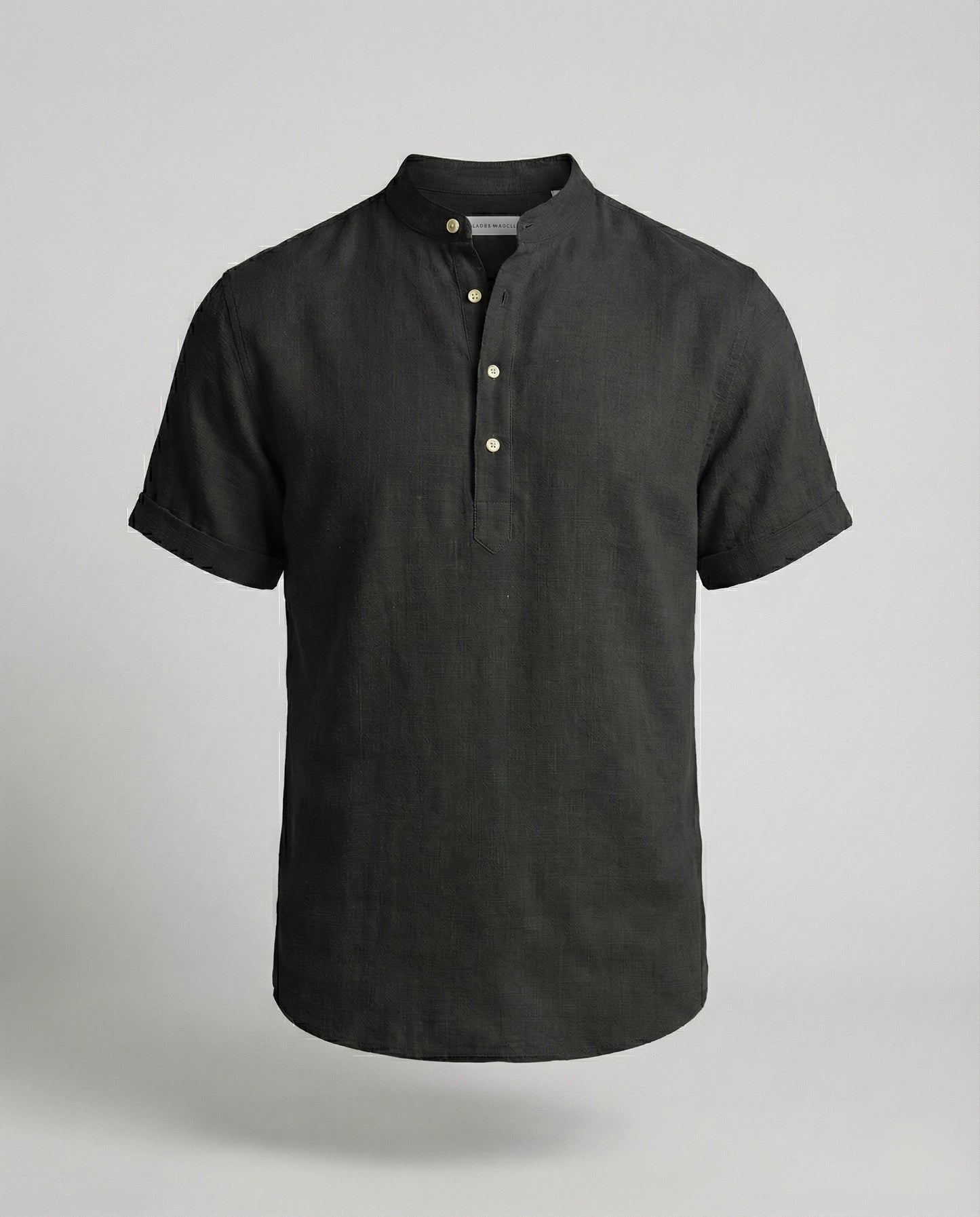 Polo Hombre Manga Corta Cuello Mao