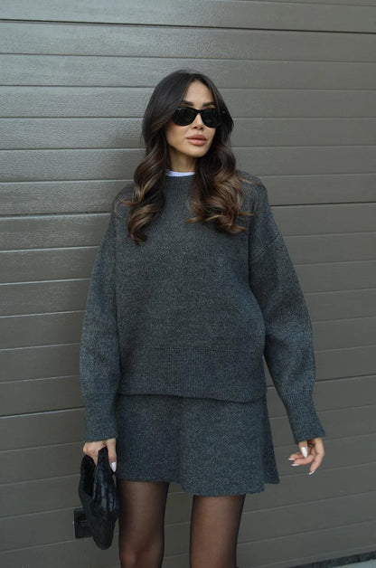 Conjunto Mujer de Punto Suave de Dos Piezas