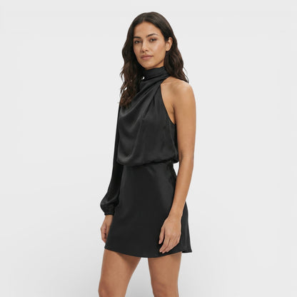 Vestido Corto Mujer Asimétrico Un Hombro