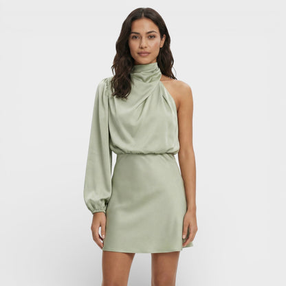 Vestido Corto Mujer Asimétrico Un Hombro - Mavetta