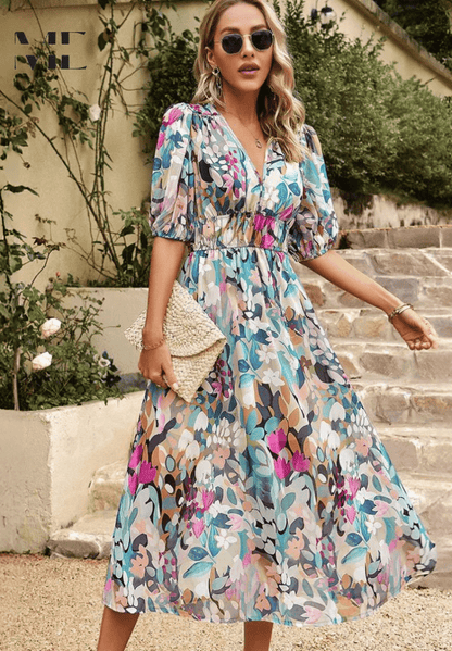 Vestido Mujer Ligero Sofisticado Corte Elegante Fiesta Oficina