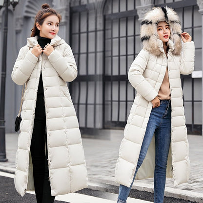 Abrigo Largo Mujer Acolchado Invierno con Capucha - Mavetta