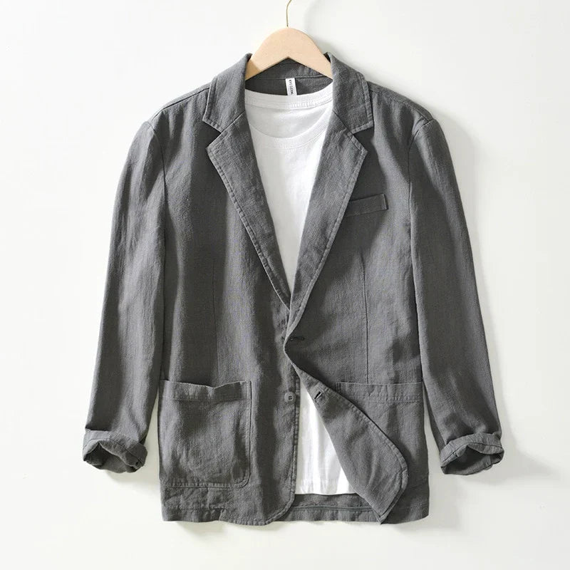 Blazer Hombre Casual con Solapa Tipo Notch