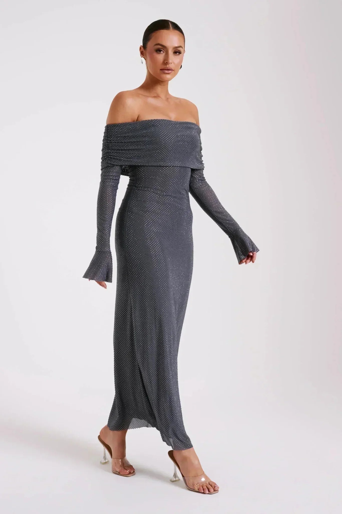 Vestido fiesta mujer de lentejuelas brillante elegante