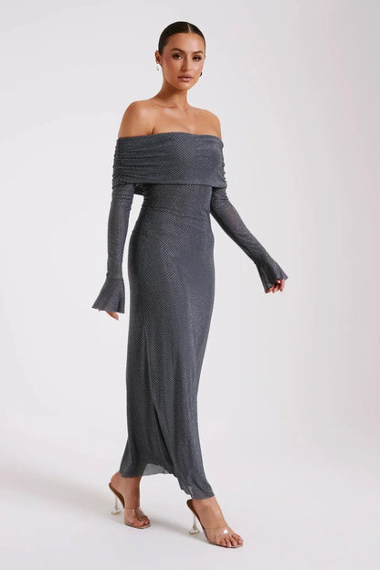 Vestido fiesta mujer de lentejuelas brillante elegante