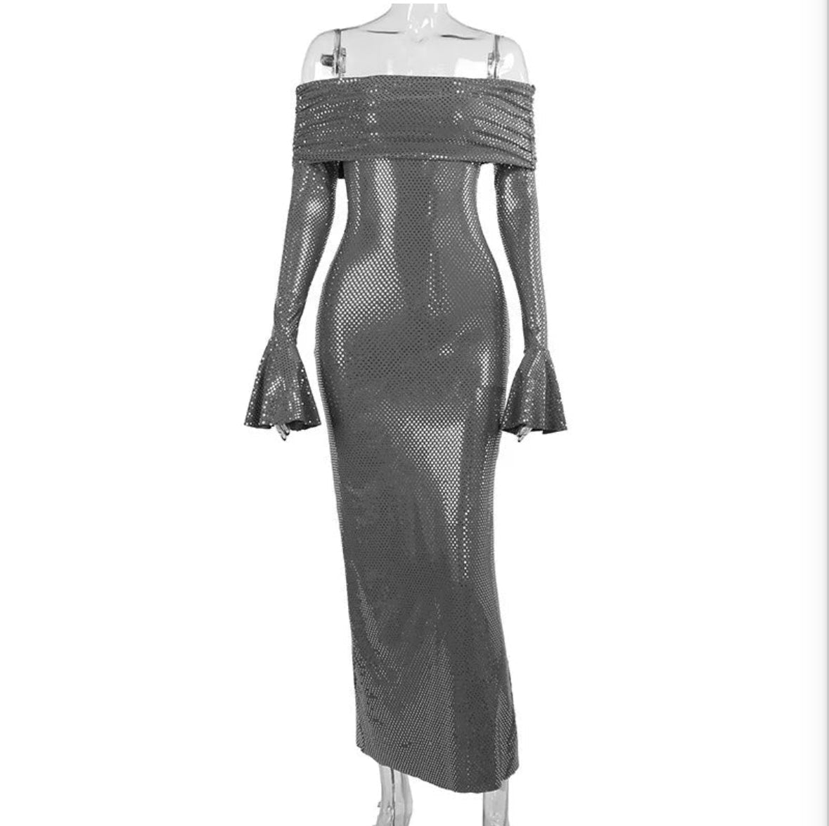 Vestido fiesta mujer de lentejuelas brillante elegante
