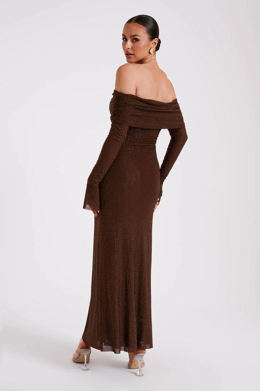 Vestido fiesta mujer de lentejuelas brillante elegante - Mavetta
