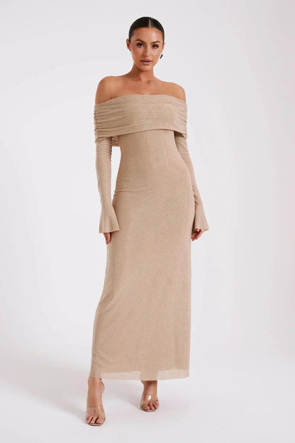 Vestido fiesta mujer de lentejuelas brillante elegante