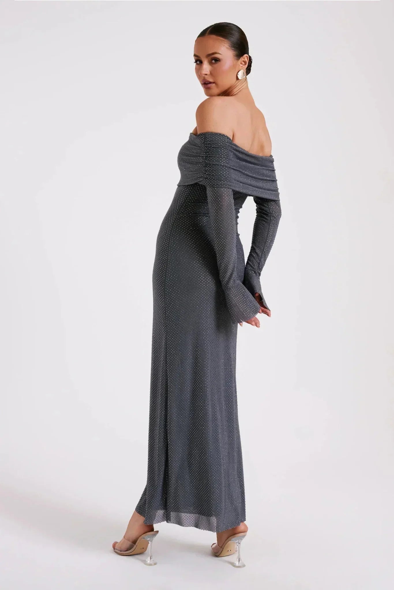 Vestido fiesta mujer de lentejuelas brillante elegante