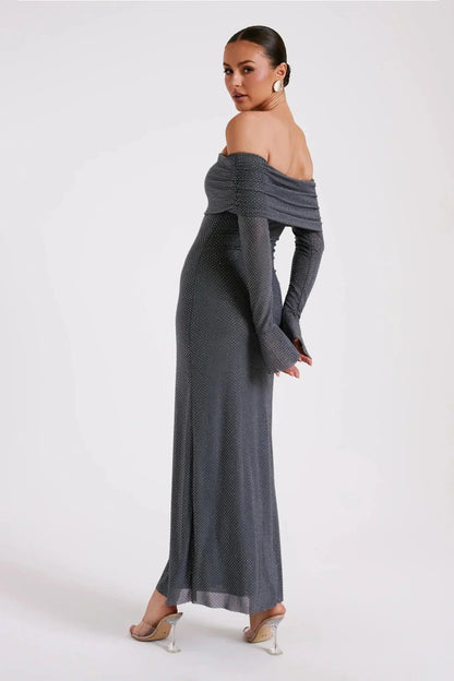 Vestido fiesta mujer de lentejuelas brillante elegante