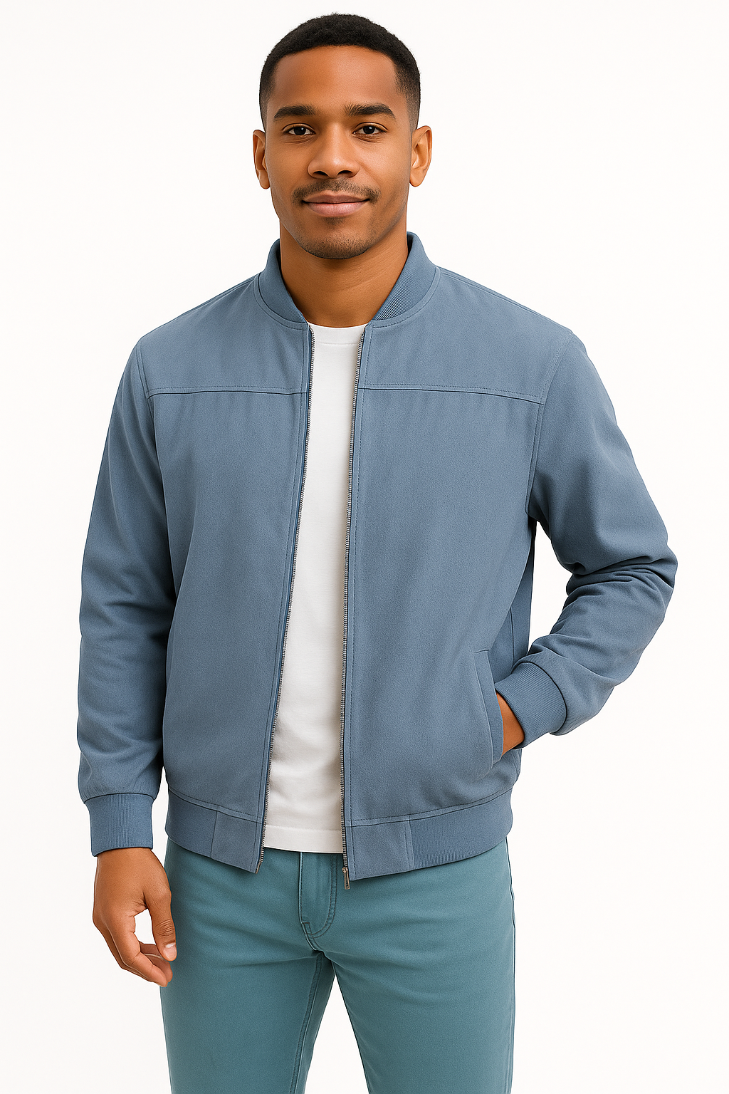 Chaqueta Hombre de Gamuza Corte Clásico