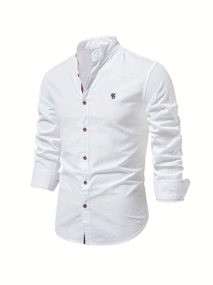 Camisa casual hombre botones manga larga entretiempo - Mavetta