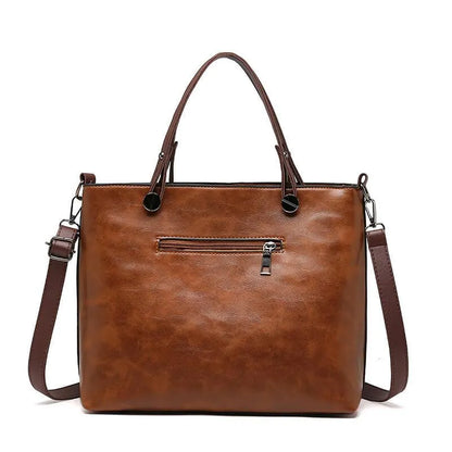 Bolso de hombro mujer de cuero estilo vintage