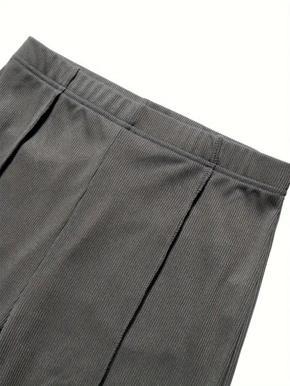 Pantalón Campana Mujer Tela Suave Ajuste Amplio