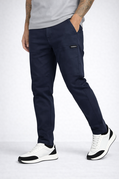 Pantalón Largo Hombre Algodón Elástico Ajuste Cómodo
