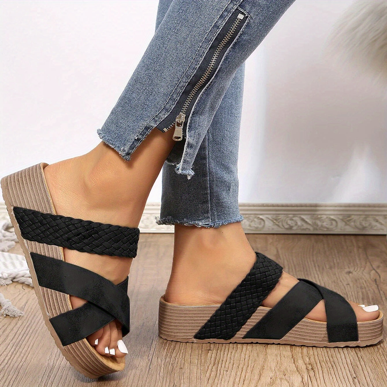 Sandalias Mujer Cuña Corcho Diseño Ligero y Cómodo - Mavetta