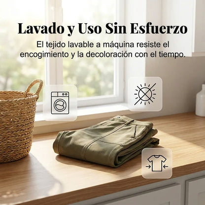 Pantalón utilitario Mujer de cintura alta entallado