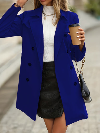 Gabardina Mujer de Otoño Ajuste Clásico