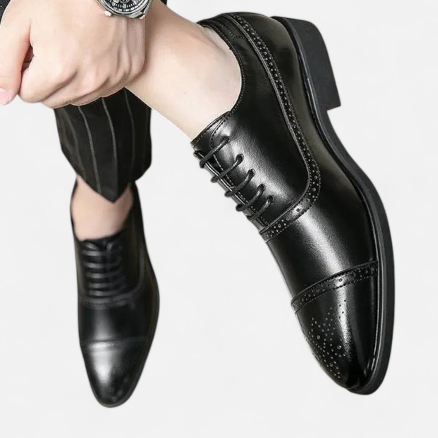Zapatos de vestir hombre con cordones punta estilizada