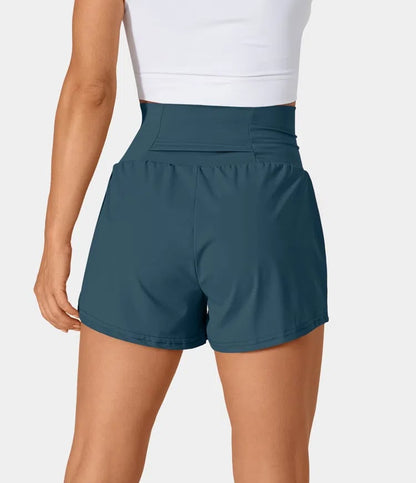 Short deportivo mujer Algodón Cintura Alta Bolsillos