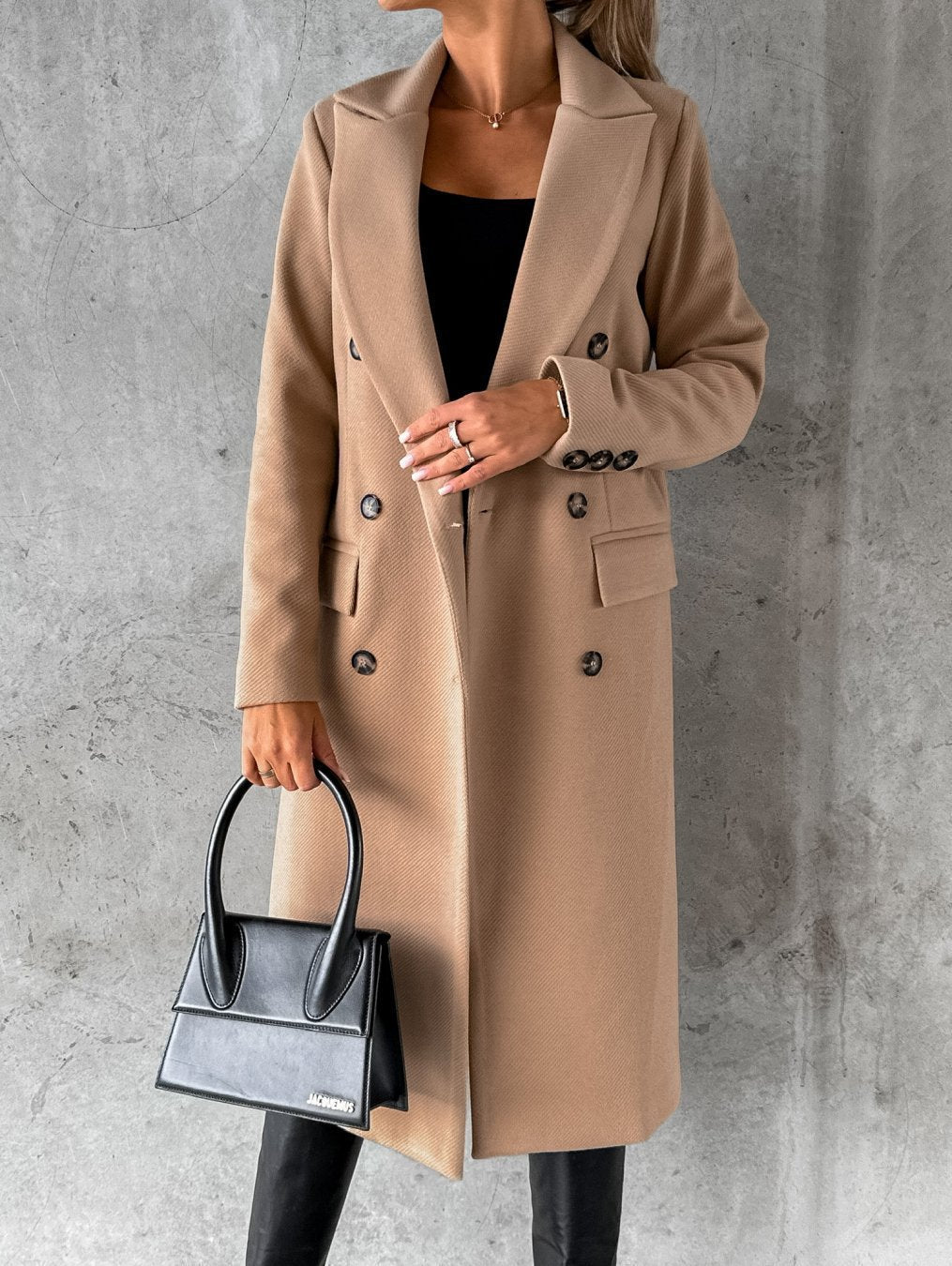 Abrigo Mujer Casual Otoño Invierno Corte Clasico