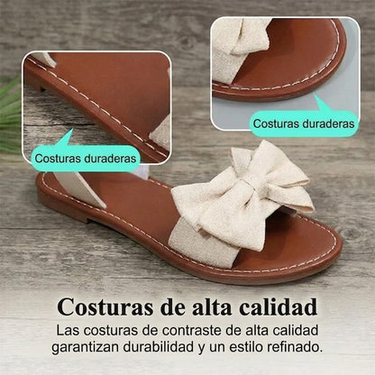 Sandalias Mujer de Tiras con Detalle de Perla Elegantes