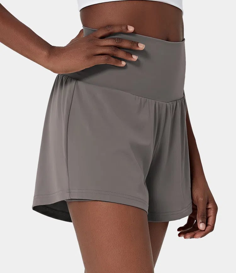 Short deportivo mujer Algodón Cintura Alta Bolsillos