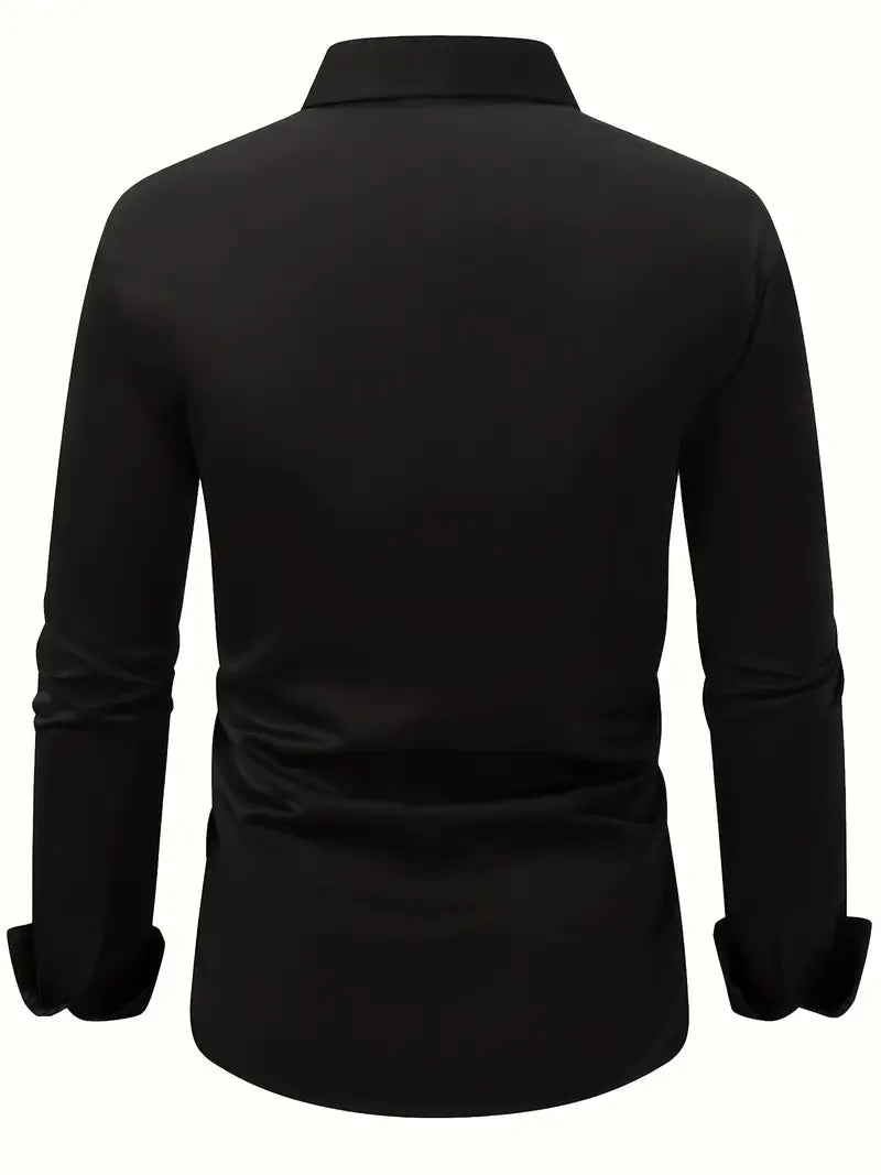 Camisa Hombre Algodón Ajuste Clásico Oficina