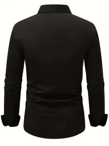 Camisa Hombre Algodón Ajuste Clásico Oficina